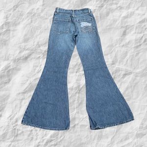 Vintage JNCO Girlie Stuff Blaze Super Flare SZ 5(26X31.5) USA Stitching Skater